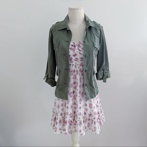 Nordstrom BP Trixxi White Lavender Floral Dress